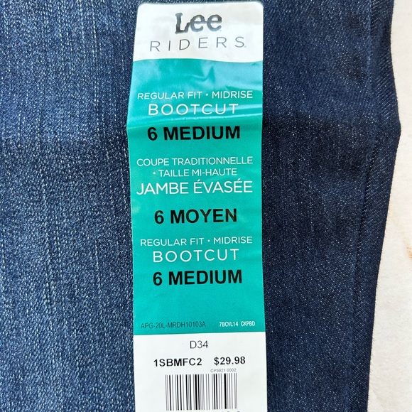 LEE RIDERS DARK WASH JEANS - Picture 3 of 14